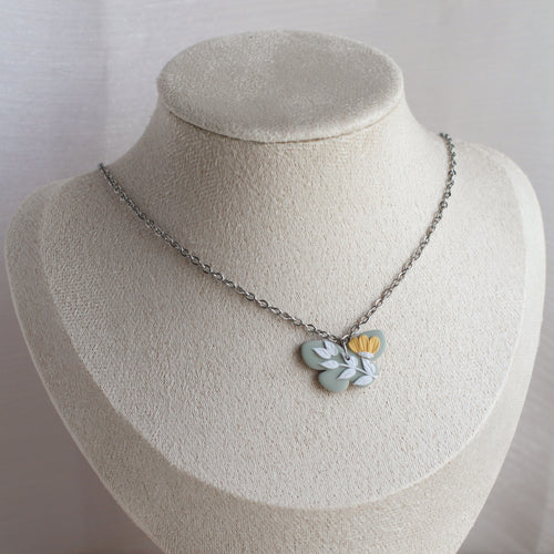 All Things Floral (Butterfly Necklace - Sage)
