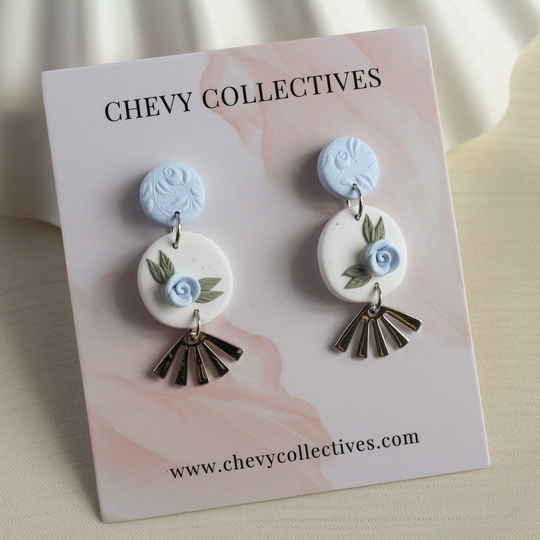 All Things Floral (Pebble Roses - Blue)