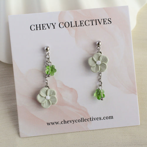 Wildflower Dangle (Asymmetric Sage)