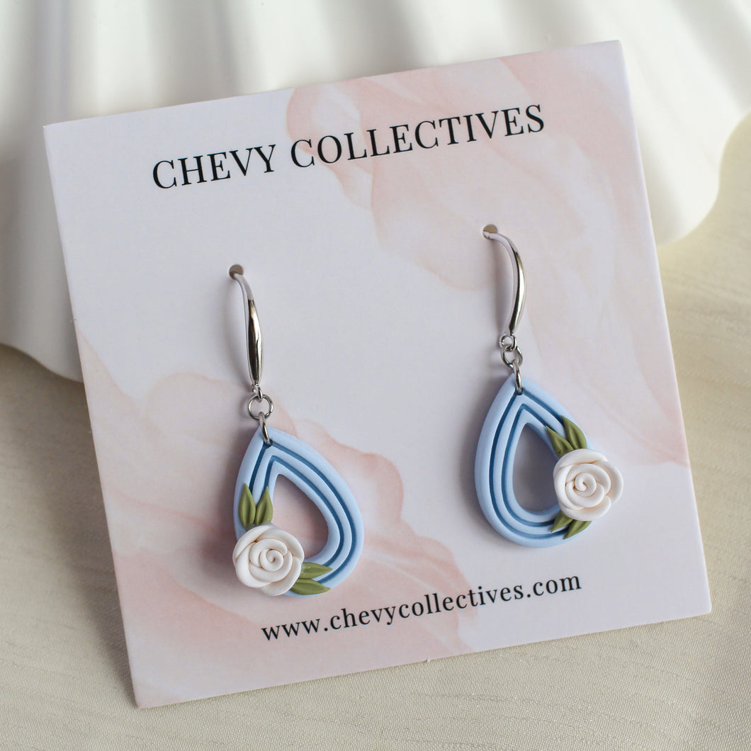 All Things Floral (Teardrop - Blue)