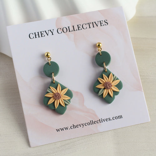 Sunflower (Chandelier - Forest Green)