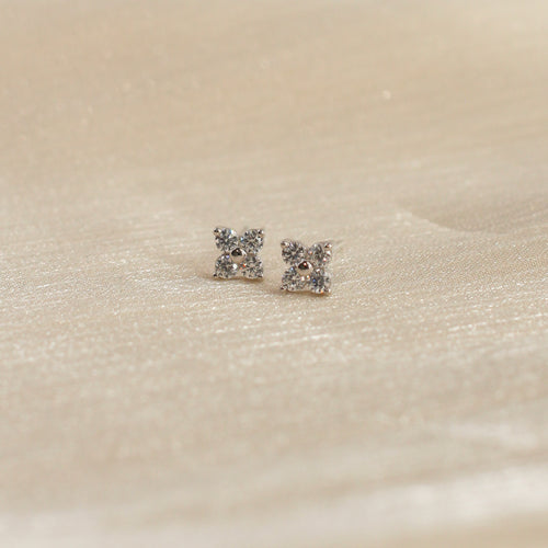 Kelynn Clover Studs (Silver)
