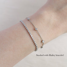 Load image into Gallery viewer, NEW* Kiara Tennis Bracelet (Stainless Steel - Silver)