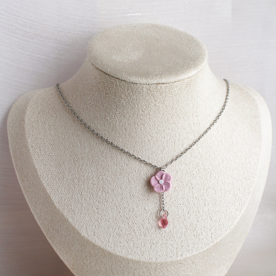 Wildflower Necklace (Pink)