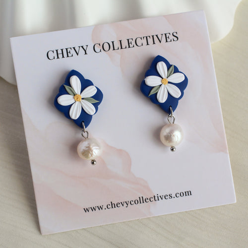 All Things Floral (Diamond Pearl - Navy)