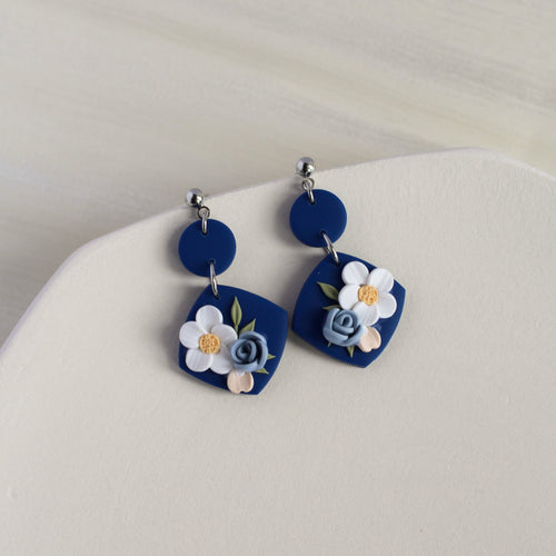 All Things Floral (Navy - Diamond)