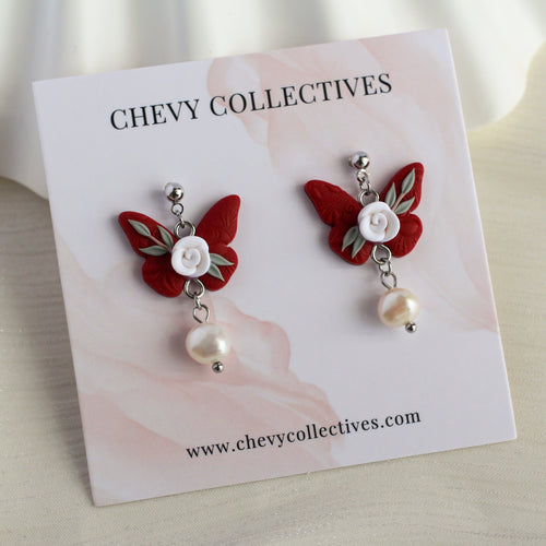 All Things Floral (Butterfly - Maroon Pearl)