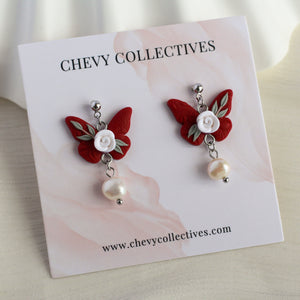 All Things Floral (Butterfly - Maroon Pearl)