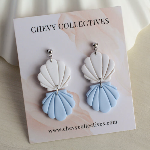 Seashell (Duo - White, Blue)