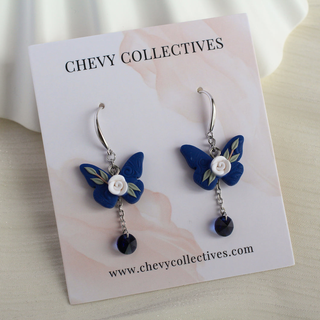 All Things Floral (Butterfly - Navy)