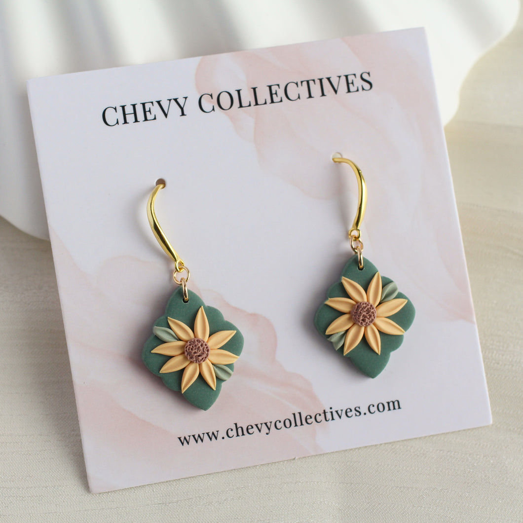 Sunflower (Diamond - Forest Green)