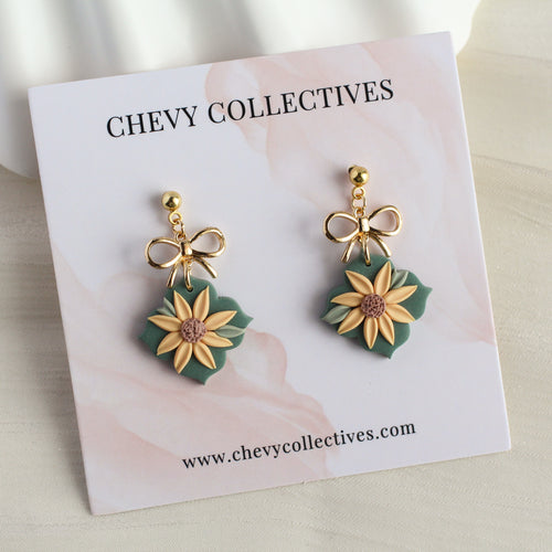 Sunflower (Tile - Forest Green)