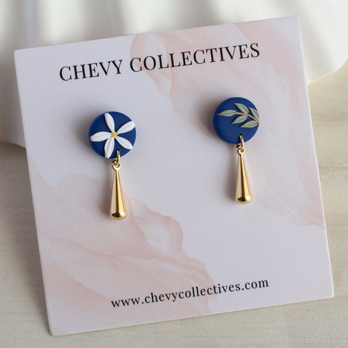 All Things Floral (Mini Round -  Navy)