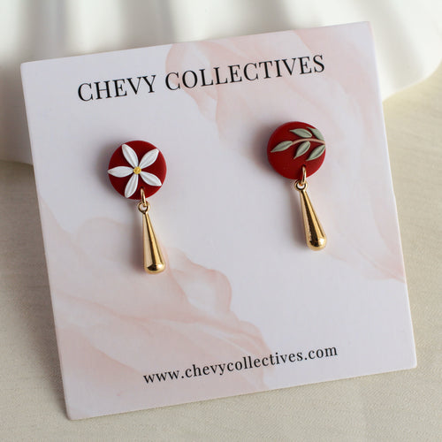All Things Floral (Mini Round - Maroon)