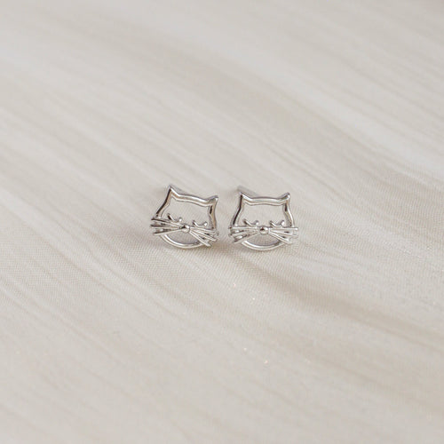 Cat Studs (Silver)