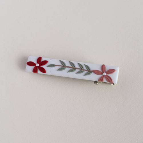 All Things Floral (Barrettes - White)