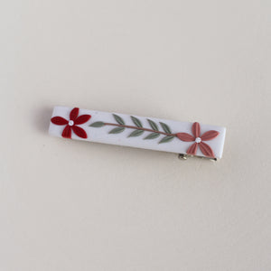 All Things Floral (Barrettes - White)