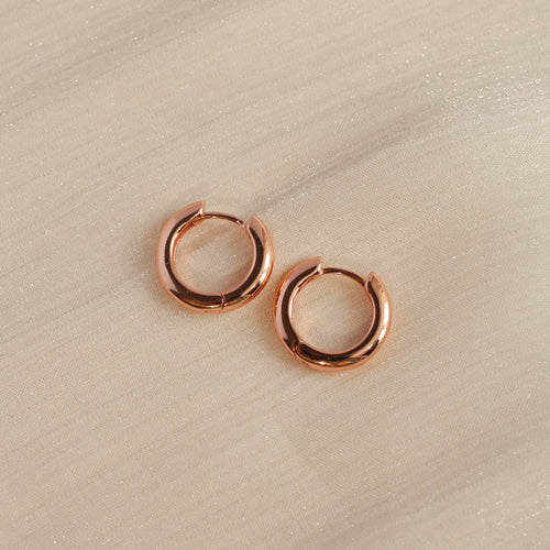 Berlin Statement Huggies (Rose Gold)