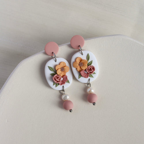All Things Floral (Oval - Peach)