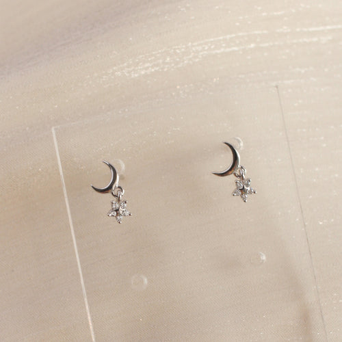 Ethel Crescent Studs (Silver)