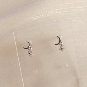 Ethel Crescent Studs (Silver)