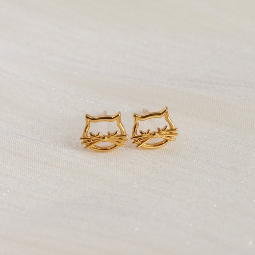 Cat Studs (Gold)