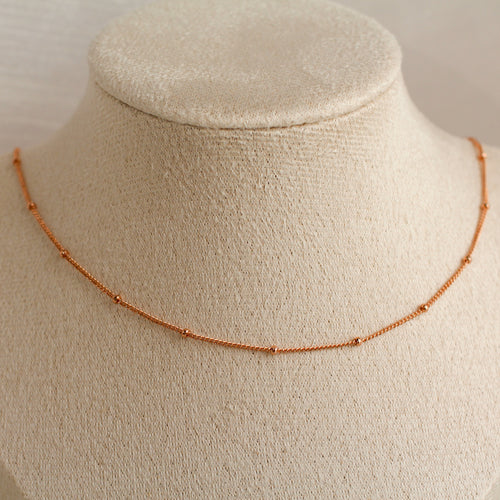 Diara Chain Necklace (Rose Gold)