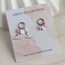 Load image into Gallery viewer, CUSTOM* Petite Fleur (2 Flowers &amp; 1 Pearl) Stainless Steel