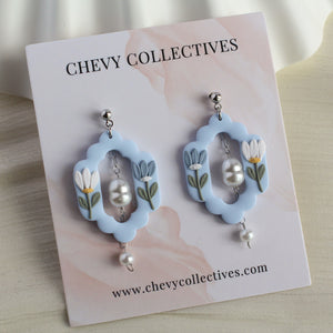 All Things Floral (Blue Aztec Pearl)