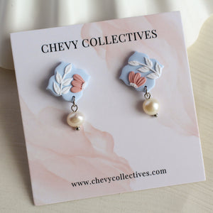 All Things Floral (Mini Tile - Powder Blue)