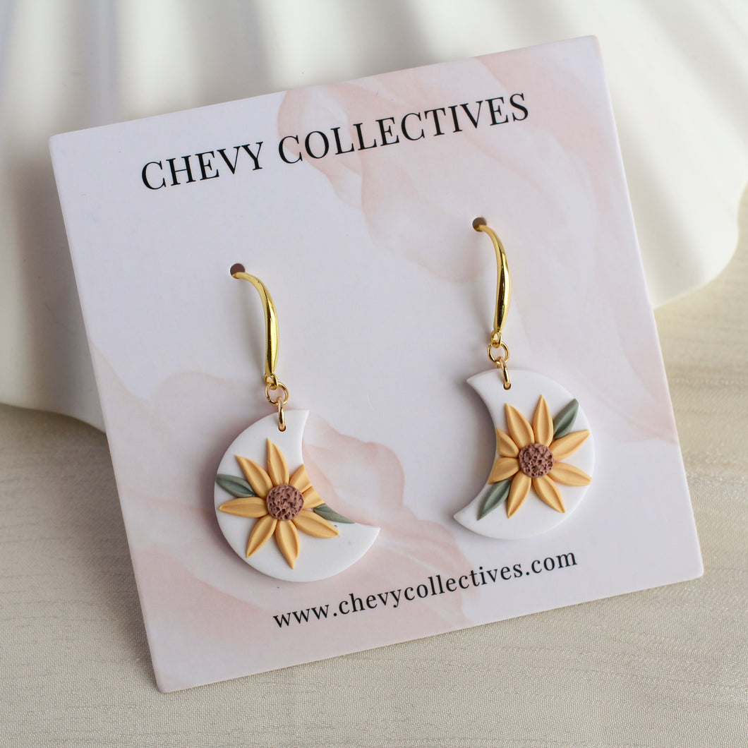 Sunflower (Crescent - White)