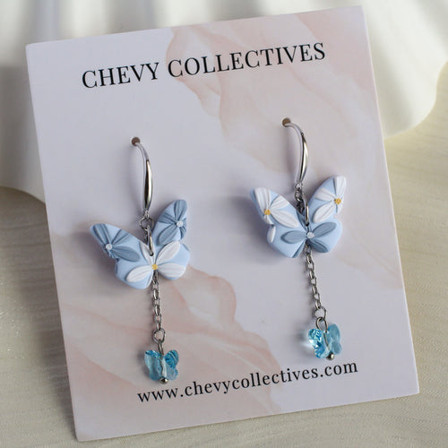 All Things Floral (Butterfly - Powder Blue, Dusty Blue)