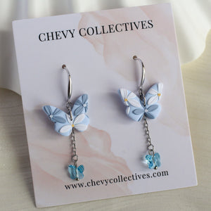 All Things Floral (Butterfly - Powder Blue, Dusty Blue)