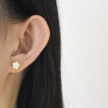 Load image into Gallery viewer, Kira Mother of Pearl Studs (Gold)