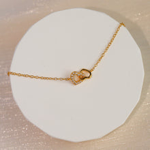 Load image into Gallery viewer, Jodi Duo Heart Necklace (Gold)