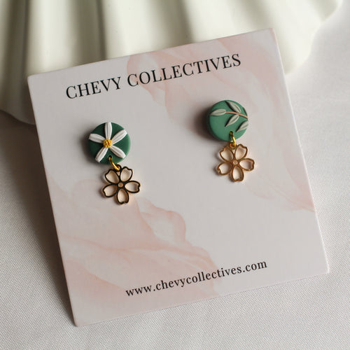 All Things Floral (Mini Flower - Forest Green)