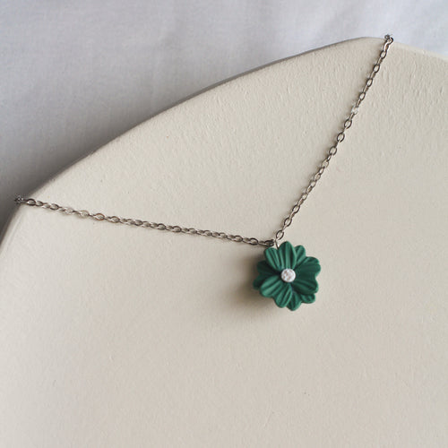 Daisy Necklace (Forest Green)