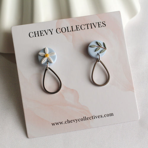 All Things Floral (Mini Teardrop - Powder Blue)