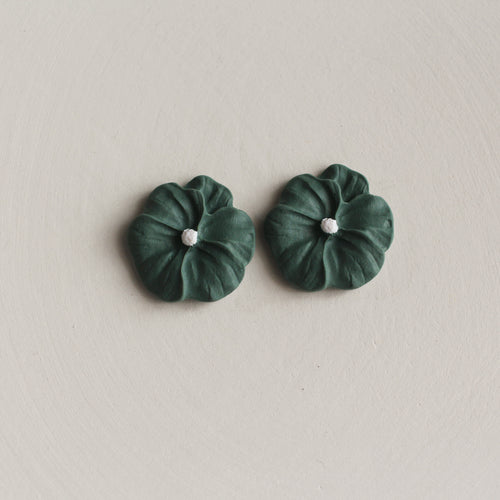 Wildflower Studs (Forest Green)