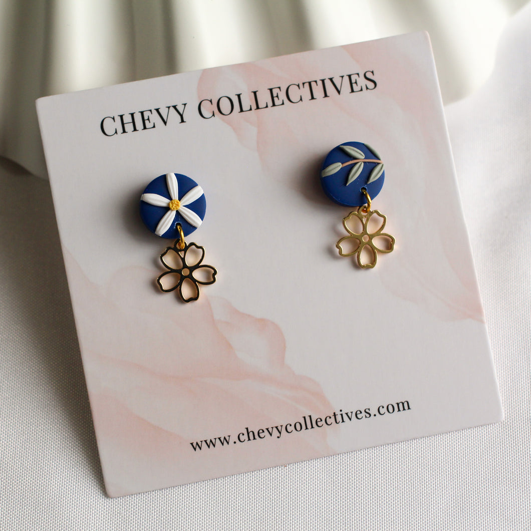 All Things Floral (Mini Flower - Navy)