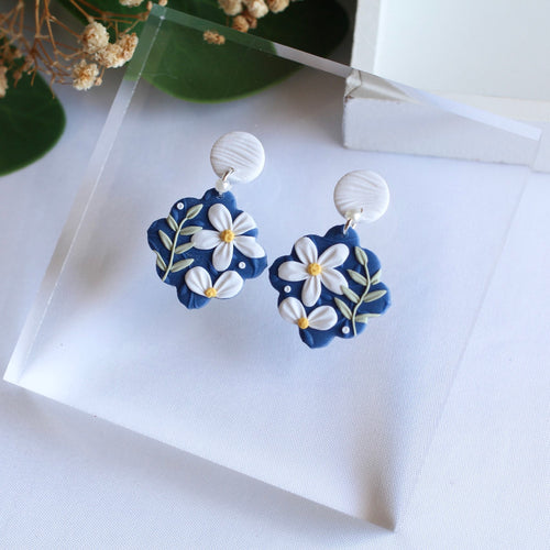 CUSTOM ORDER* Amelyn (Navy Wide Tile)