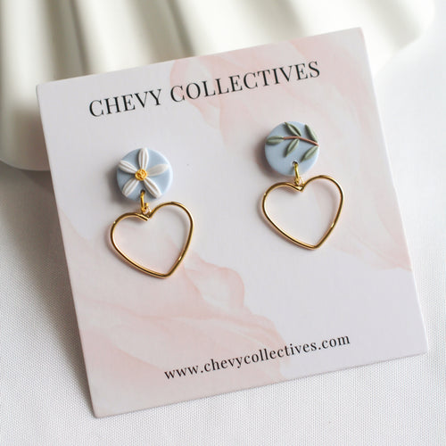 All Things Floral (Mini Heart - Powder Blue)